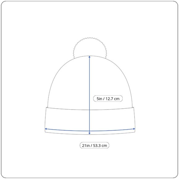 Handmade White & Multicolor Wool Knit Pom Pom Winter Hat With Fair Isle Pattern - Picture 6 of 6